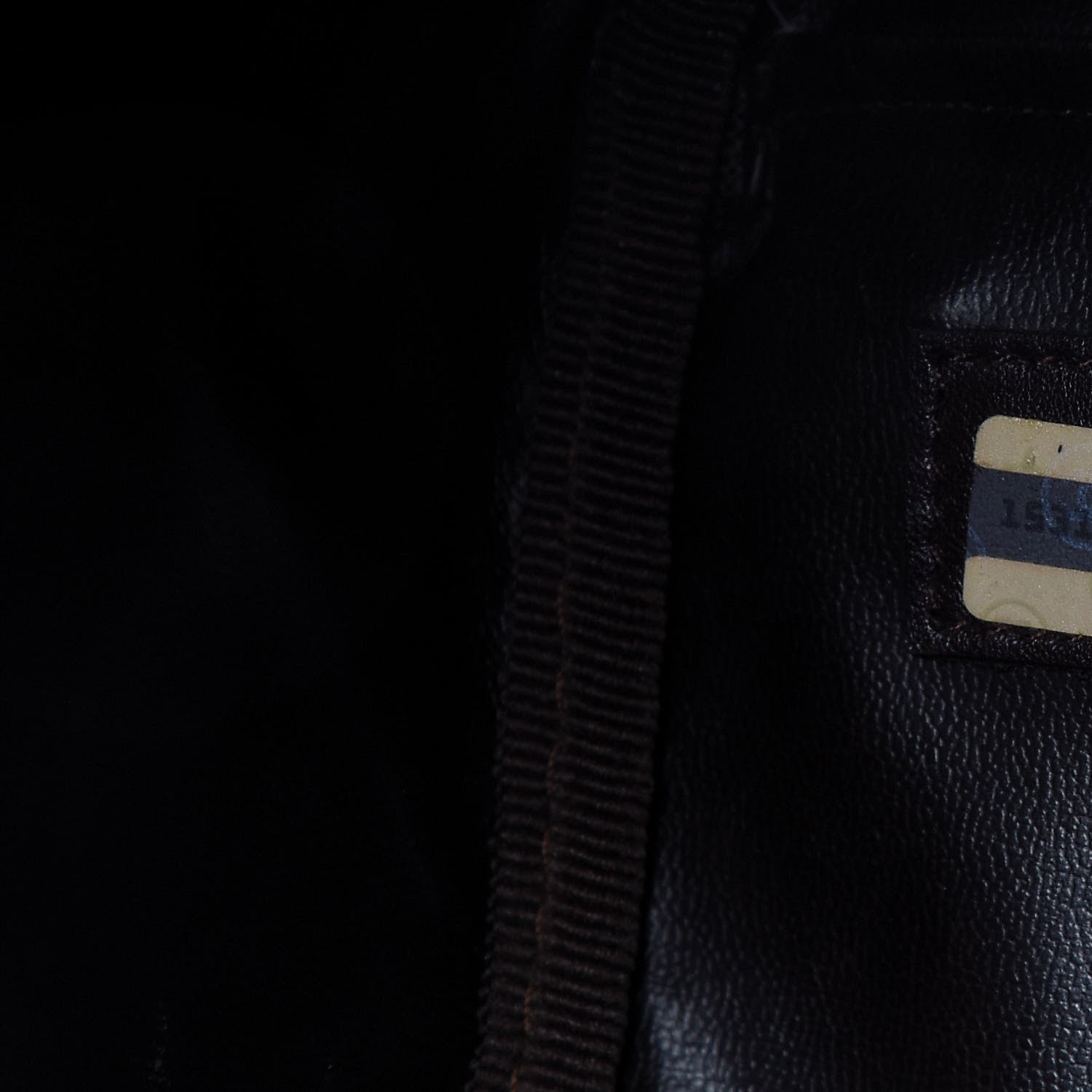 Chanel Calfskin Stitched CC Boston Brown 9 of 10