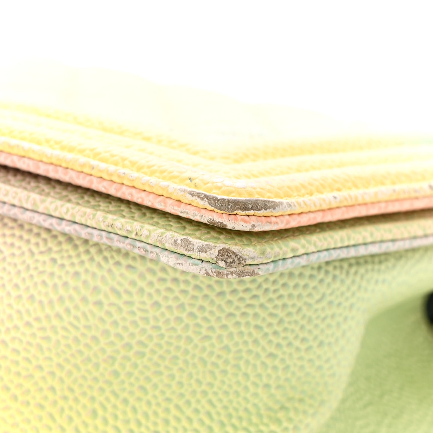 Caviar Quilted Medium Cuba Rainbow Boy Flap Multicolor