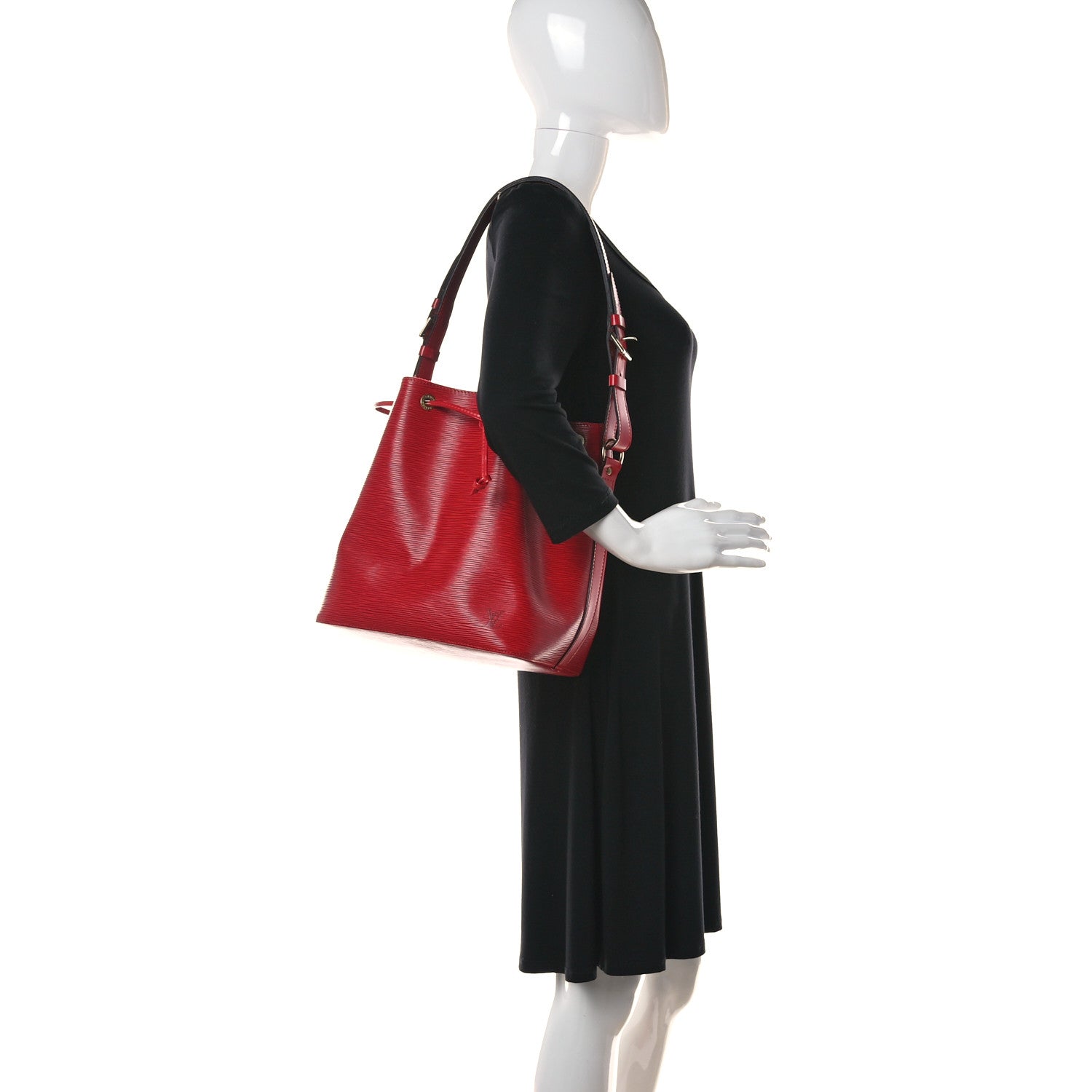 Louis Vuitton Epi Petit Noe Castillan Red 2 of 15