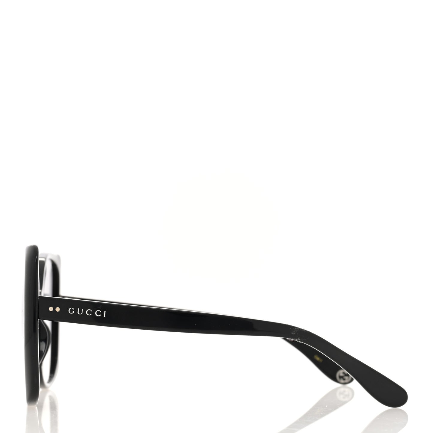 Acetate Square Frame Sunglasses GG0472S Black