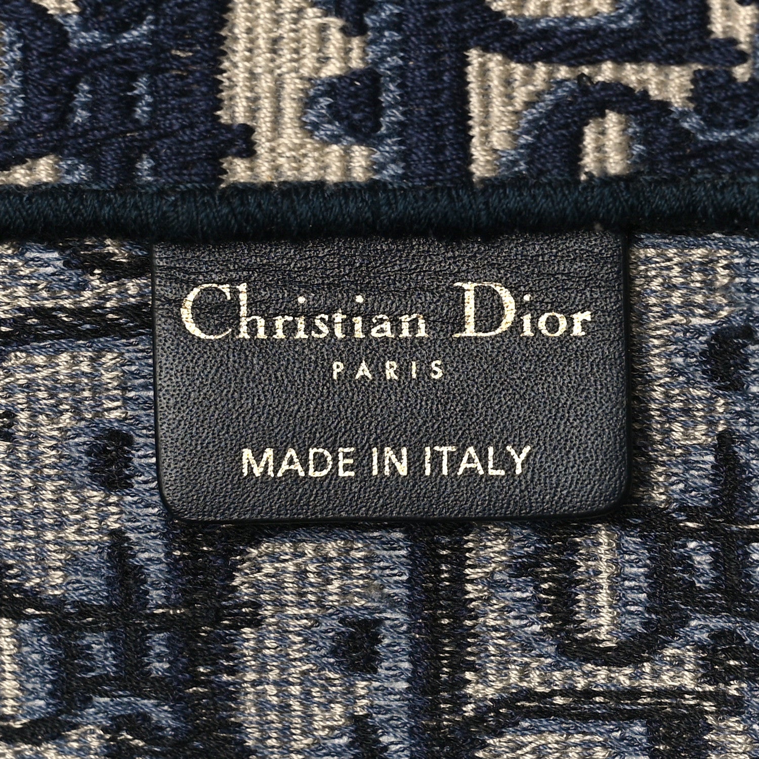 Christian Dior Oblique Large Book Tote Blue Multicolor 6 of 12