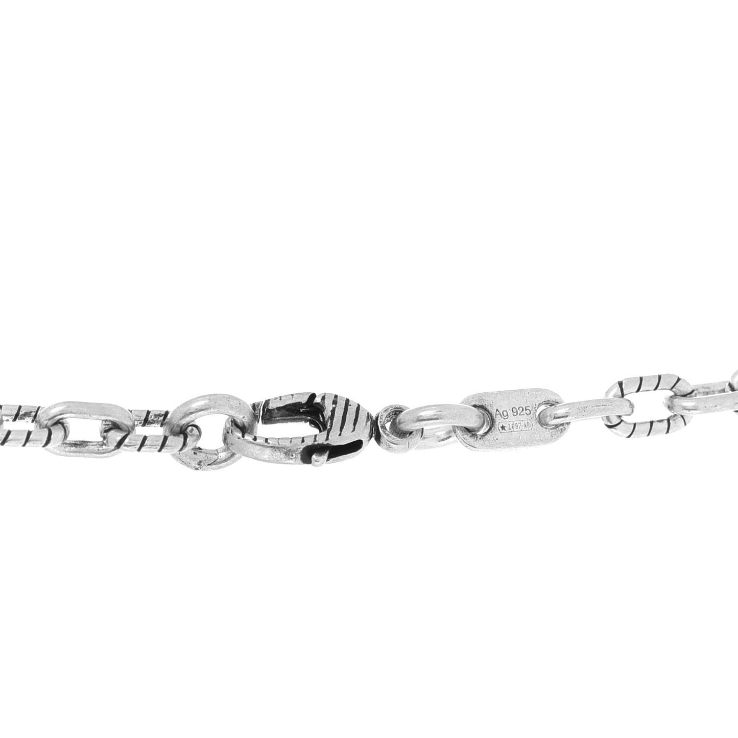 Sterling Silver Resin Garden GG Necklace Green