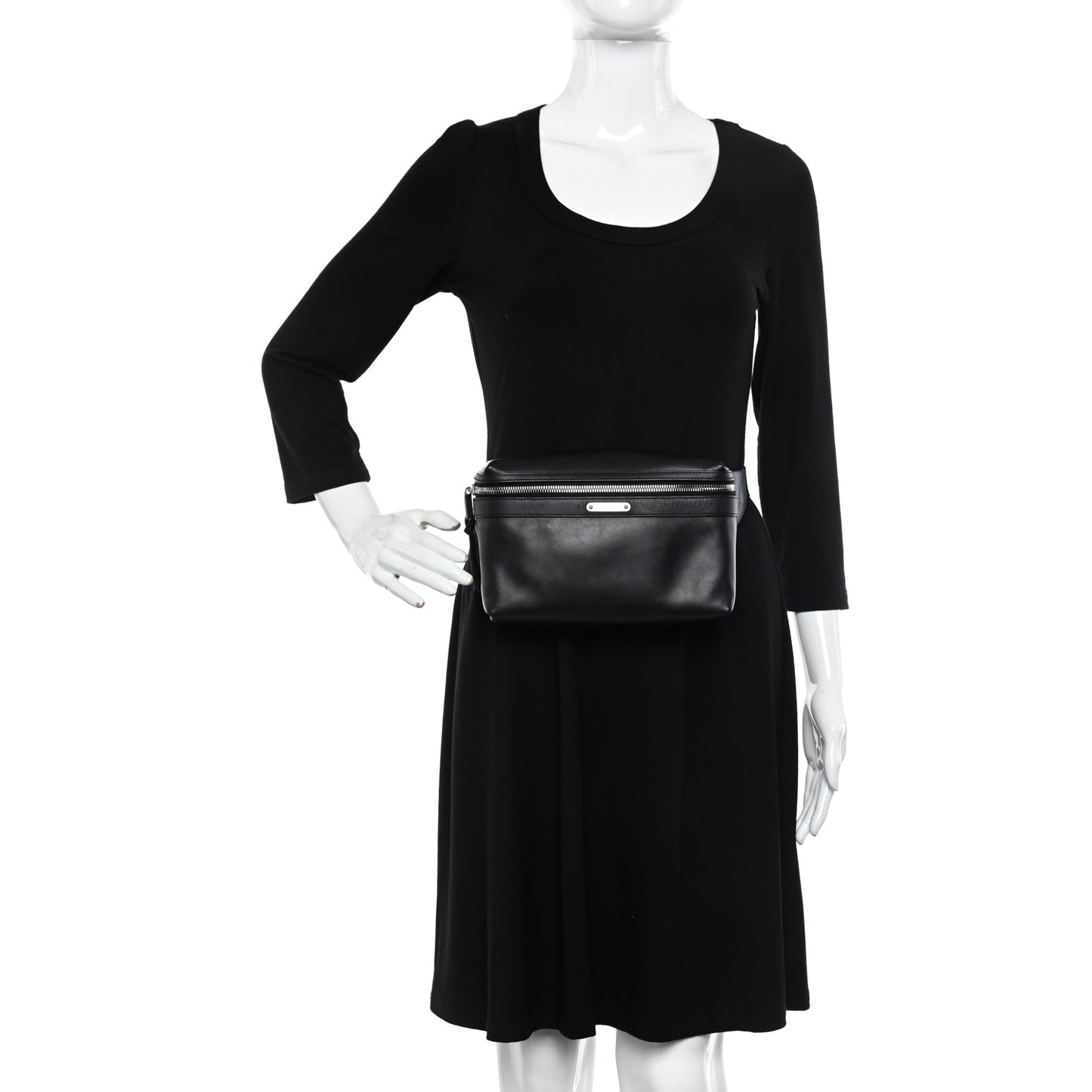 Calfskin City Belt Bag Black