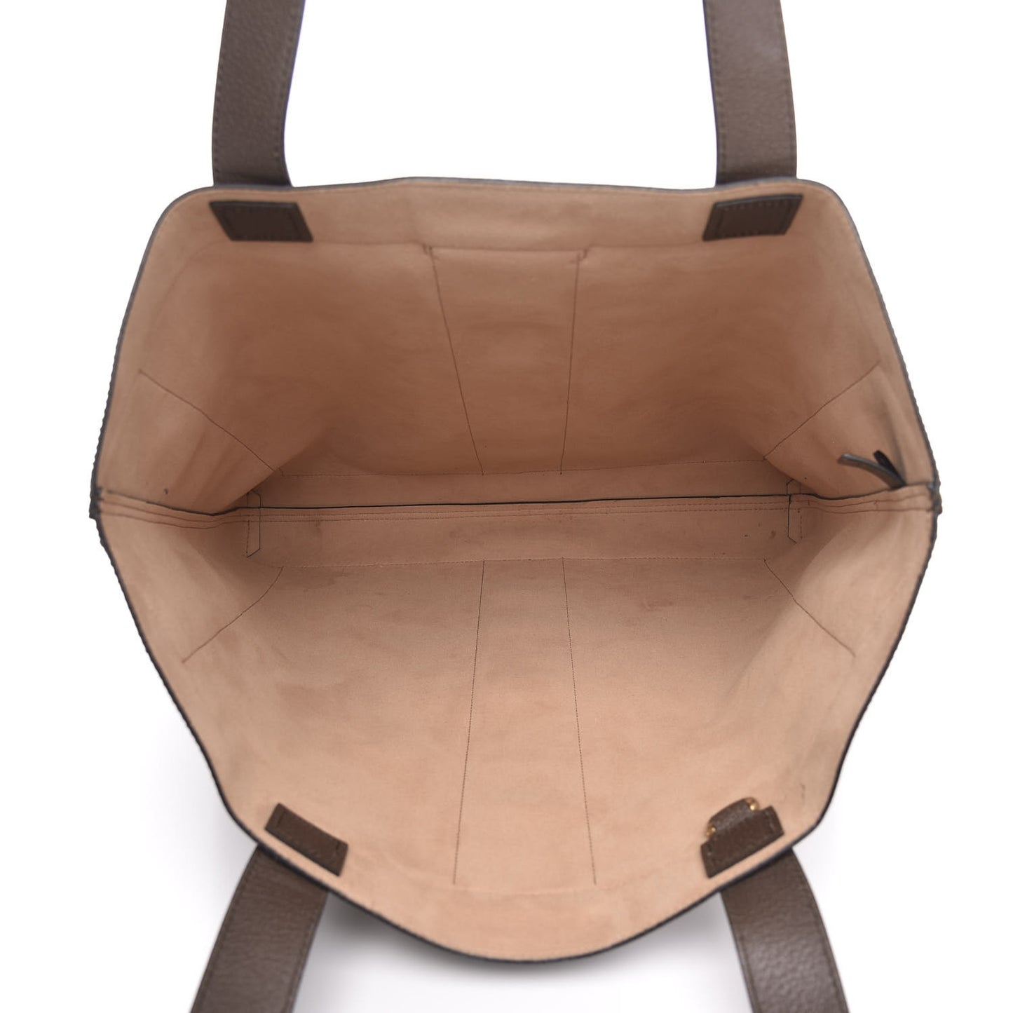 GG Supreme Monogram Web Large Ophidia Vertical Shopping Tote Brown