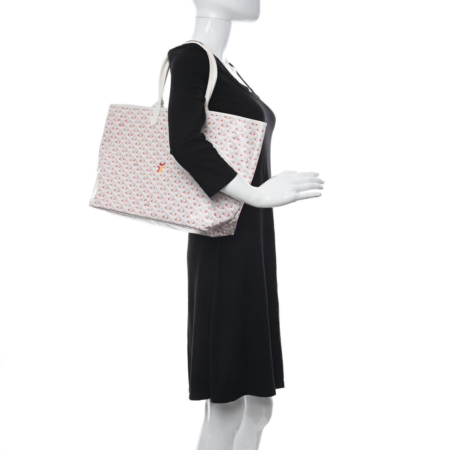 Goyardine Saint Louis Claire Voie PM White Orange