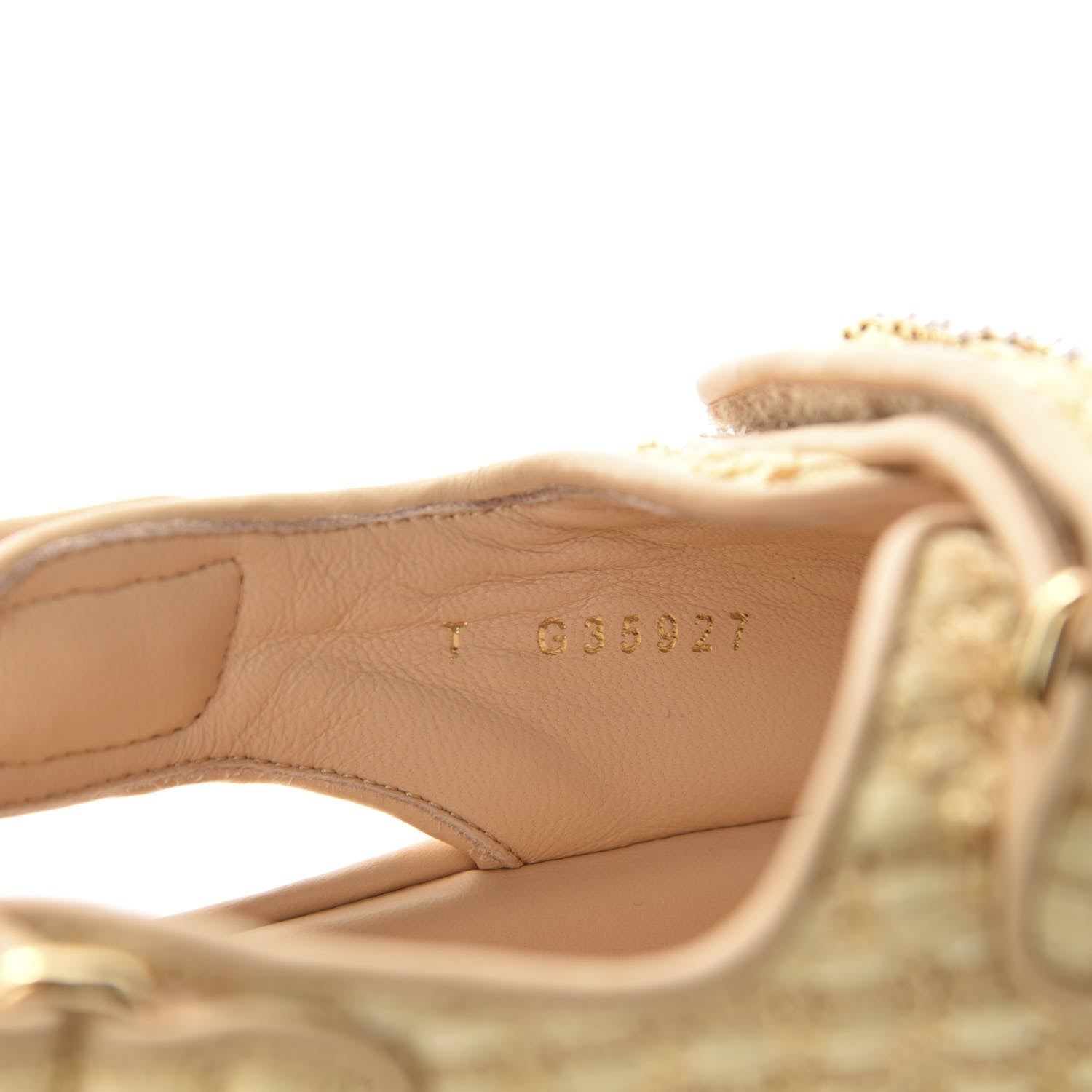 Chanel Braided Fabric Velcro Dad Sandals 40 Beige 9 of 10