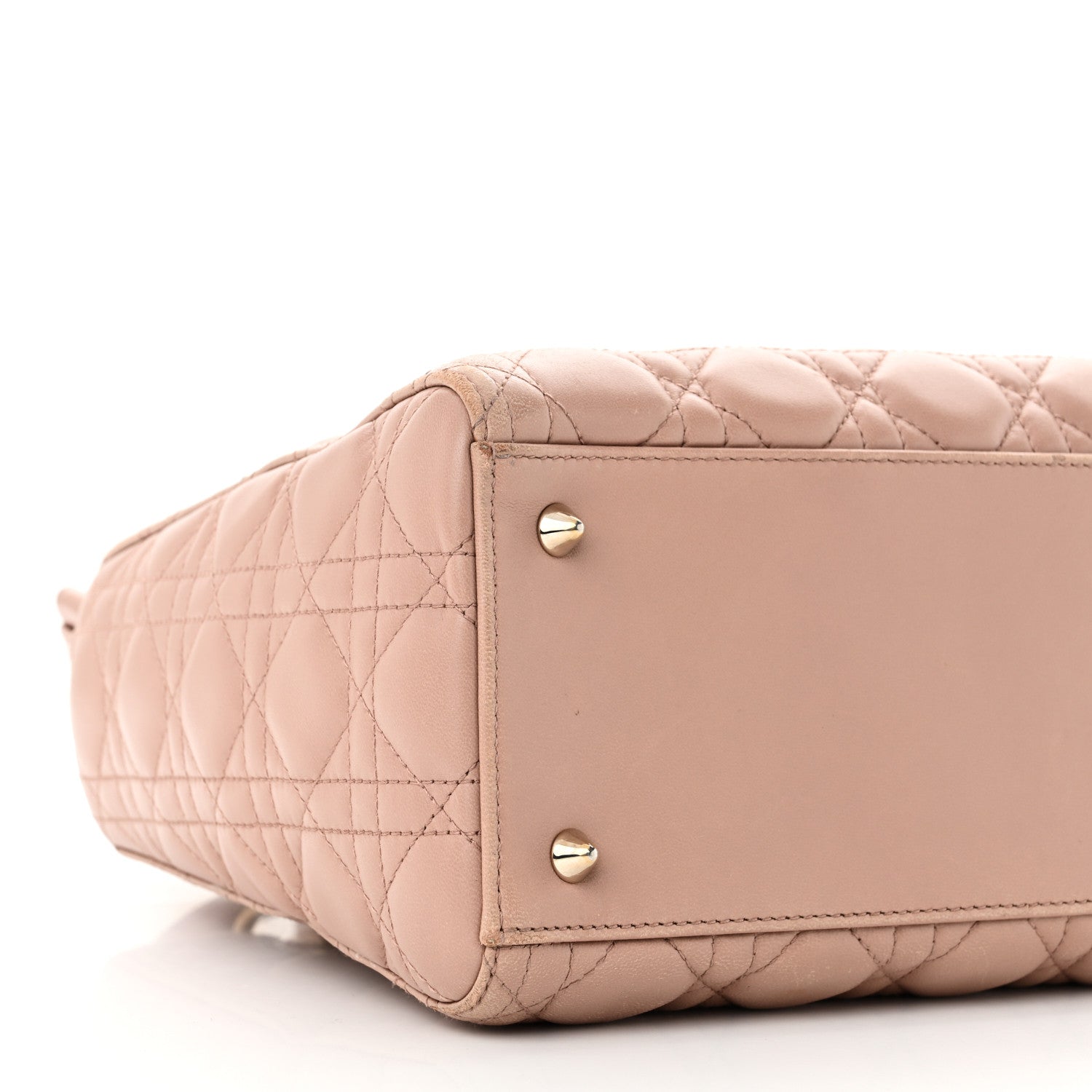 Christian Dior Lambskin Cannage Medium Lady Dior Light Pink 8 of 11