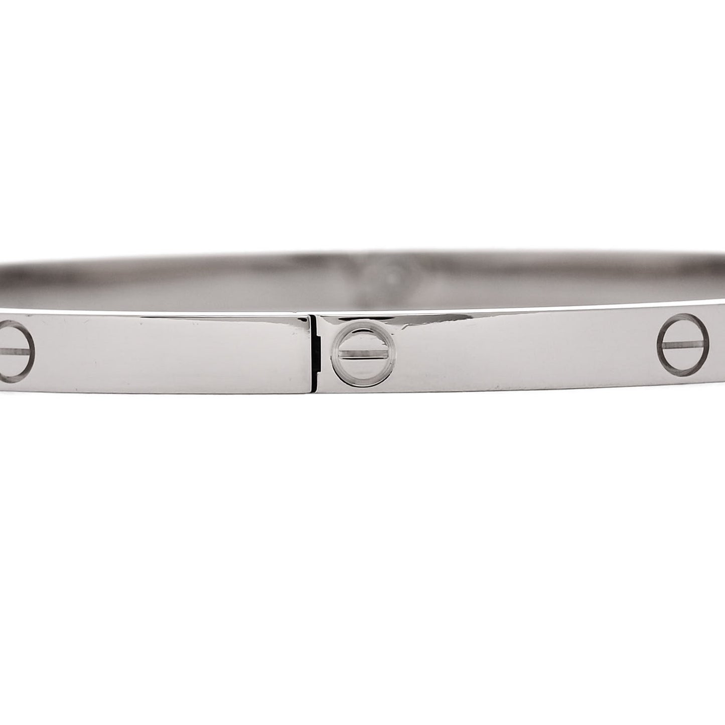 18K White Gold Small LOVE Bracelet 19