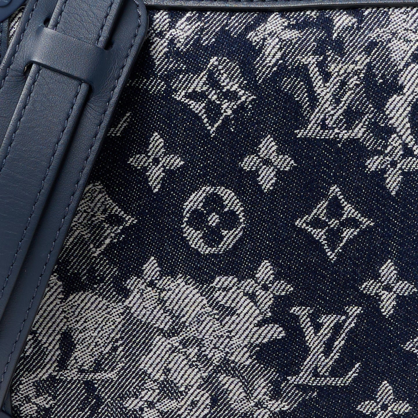 LOUIS VUITTON Monogram Tapestry Soft Trunk Bleu
