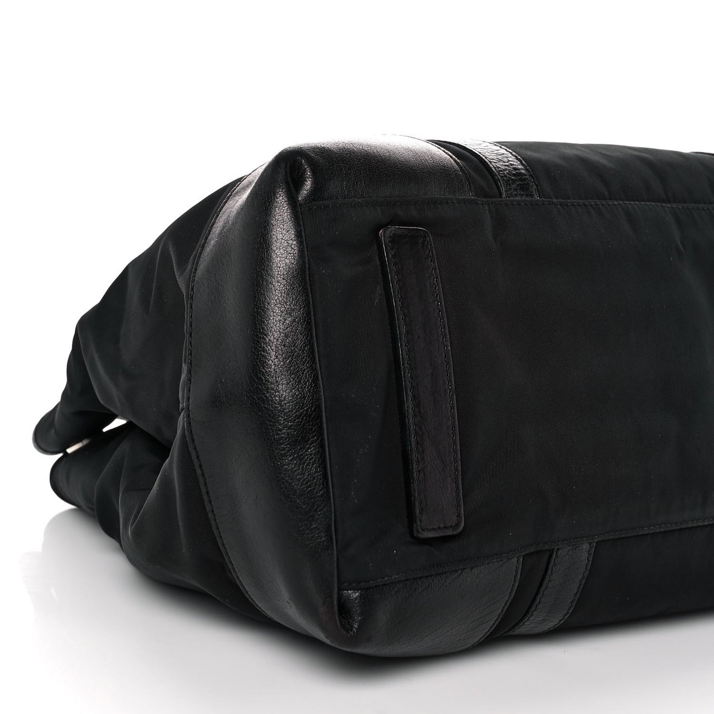 Tessuto Nylon Soft Calf Tote Black