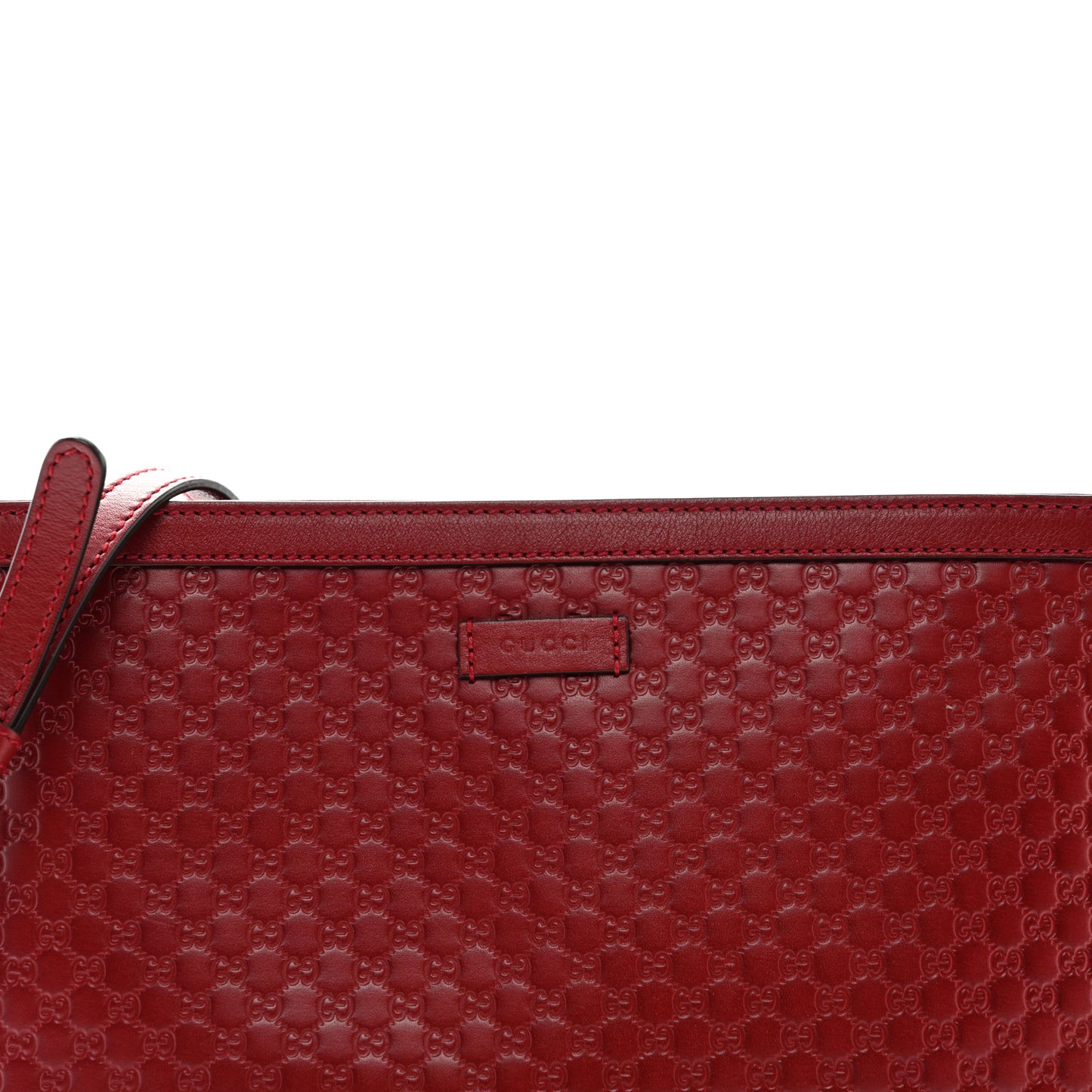 Microguccissima Flat Crossbody Red