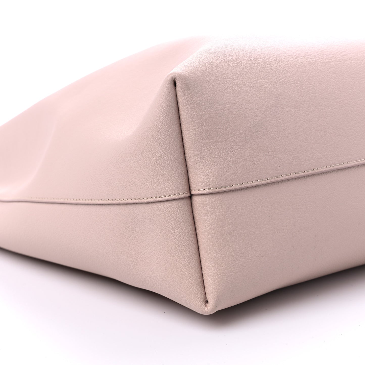 Calfskin Large Shopping Tote Pale Blush