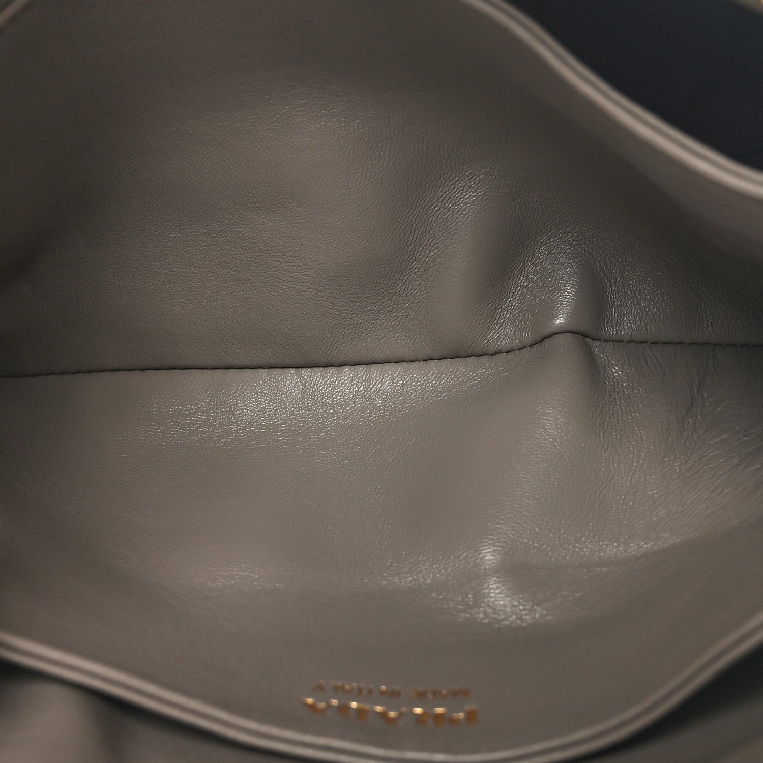 Prada Vitello Daino Soft Mini Zippered Shoulder Bag Argilla 5 of 9