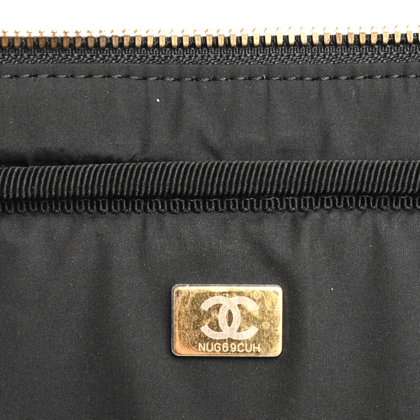 Shiny Grained Calfskin Quilted Large Travel Bowling Bag Black