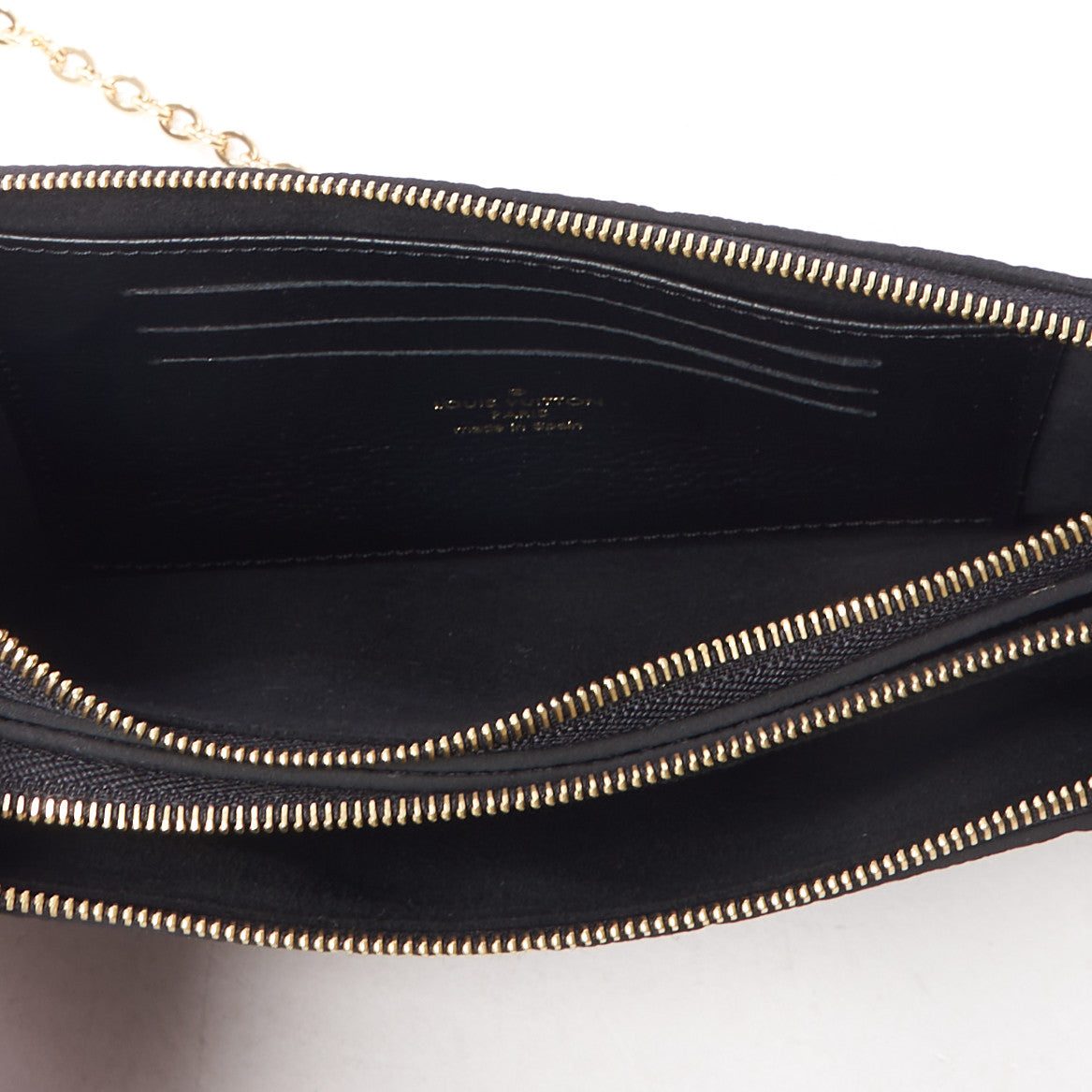 Empreinte Double Zip Pochette Black