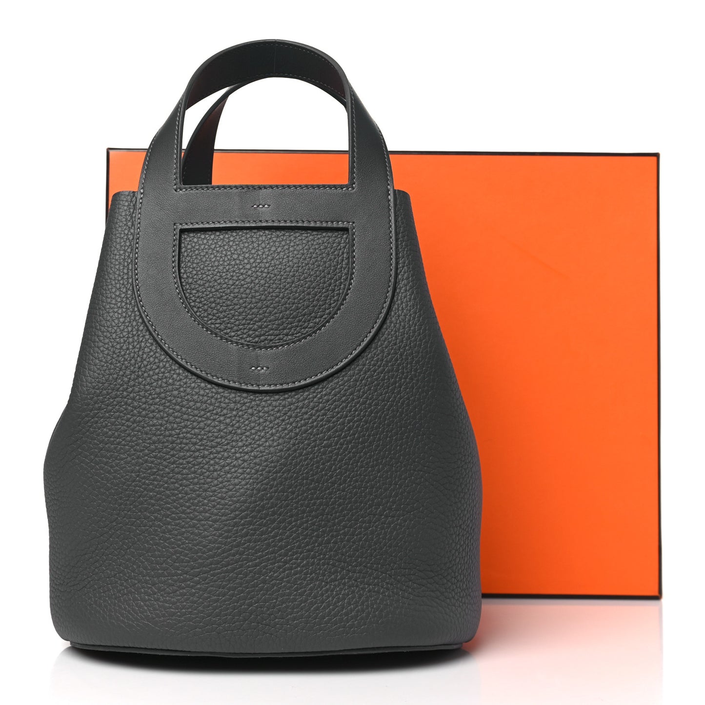 Taurillon Clemence Swift In-The-Loop 23 Bag Gris Meyer