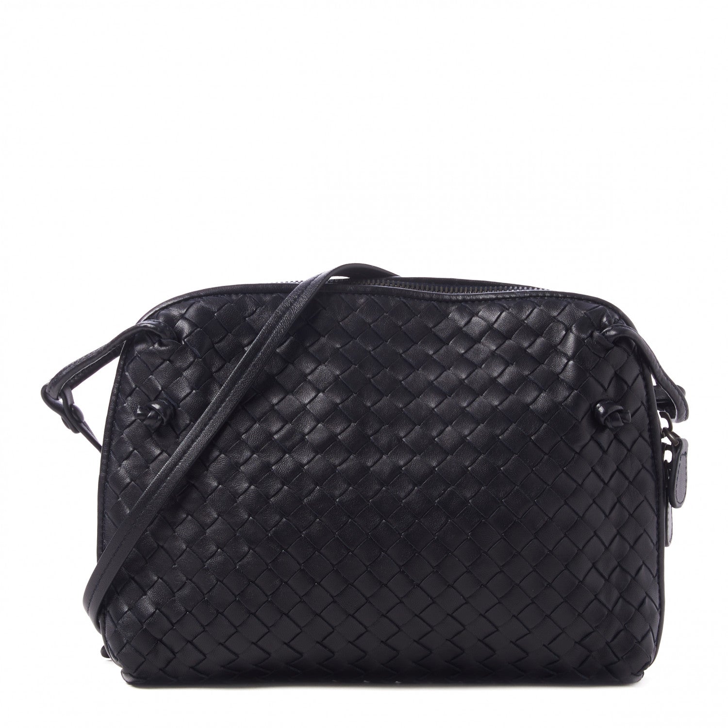 Bottega Veneta Nappa Intrecciato Nodini Crossbody Messenger