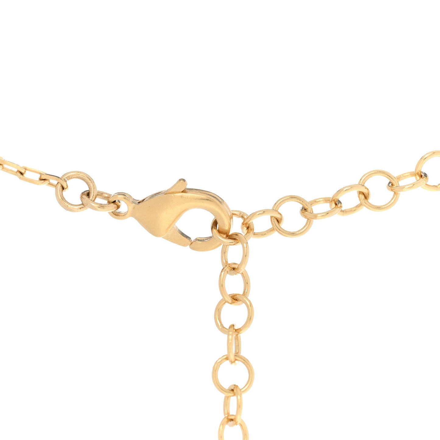 Crystal Metal CC Round Pendant Necklace Gold