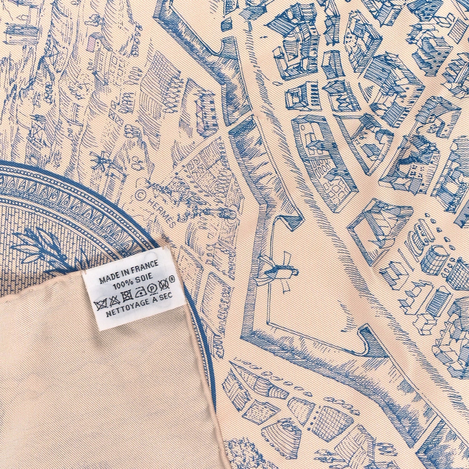 Hermes Silk La Cite Cavaliere Scarf 90 Rose The Blue Jean 3 of 3
