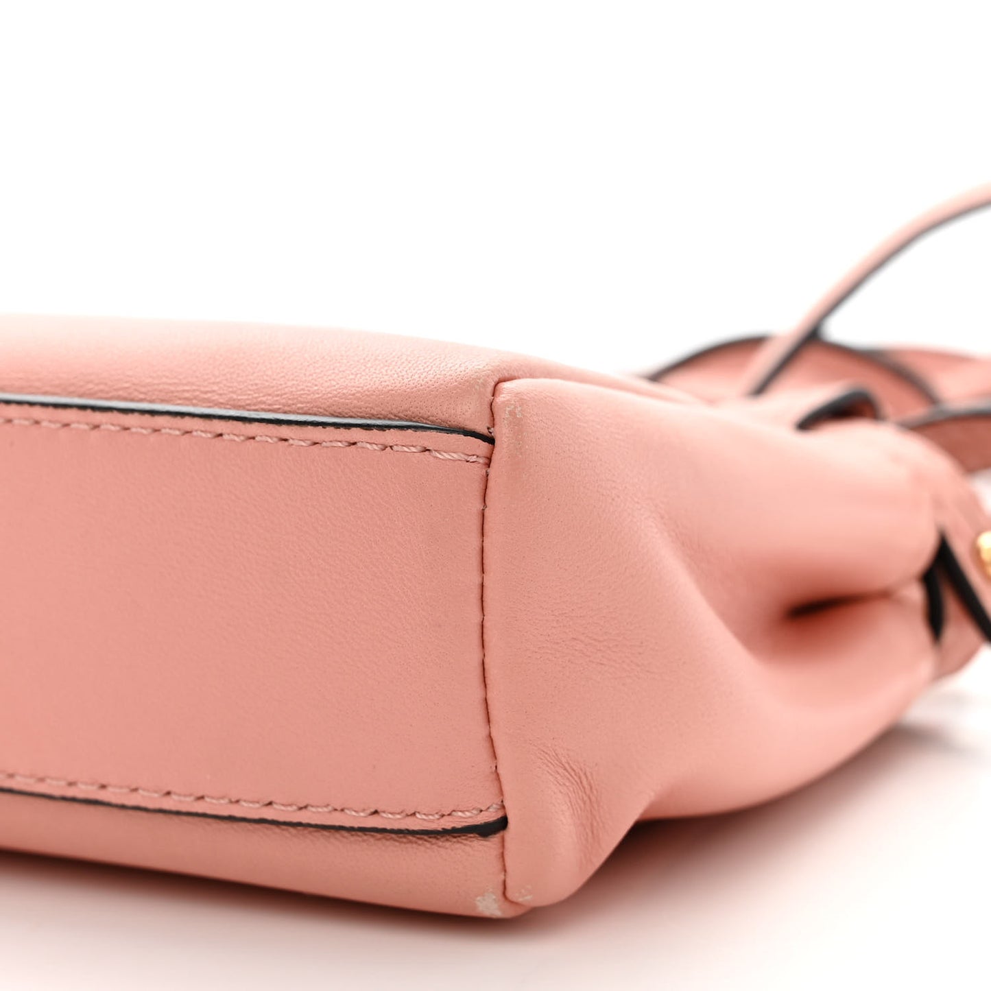 Shiny Nappa Micro Peekaboo Iconic Satchel Pink