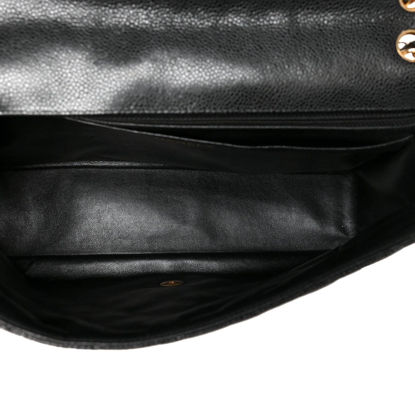 Caviar Quilted Maxi Single Flap Black