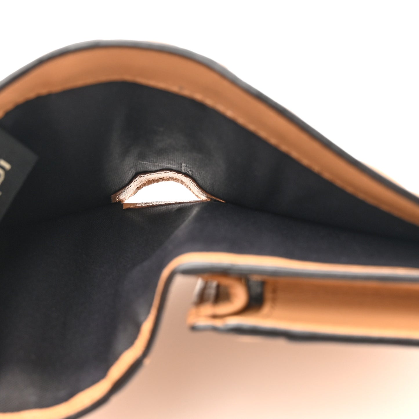 Nappa Matisse FF Diagonal Embossed Baguette Wallet Miele Scuro