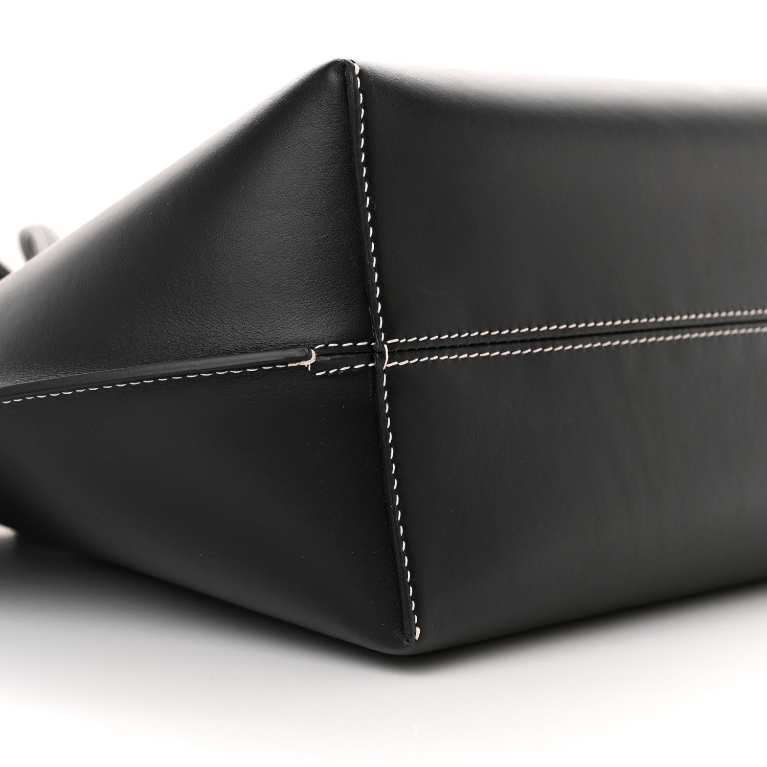 Burberry Calfskin Monogram Motif TB Medium Soft Tote Black 8 of 10