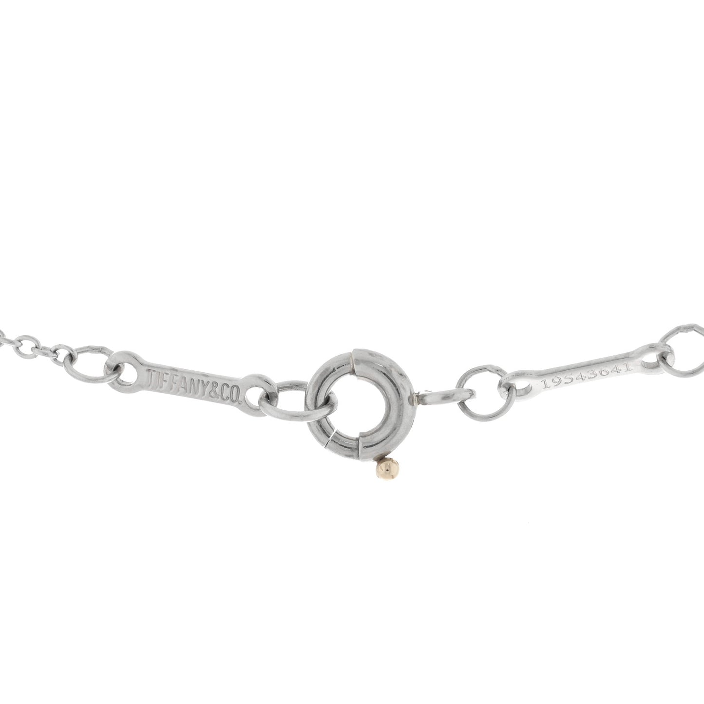 Platinum Diamond .24ct Elsa Peretti Diamonds By The Yard Pendant Necklace