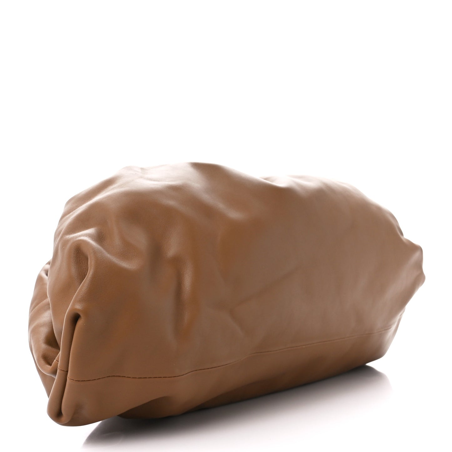 Smooth Butter Calf The Pouch Oversized Clutch Teak