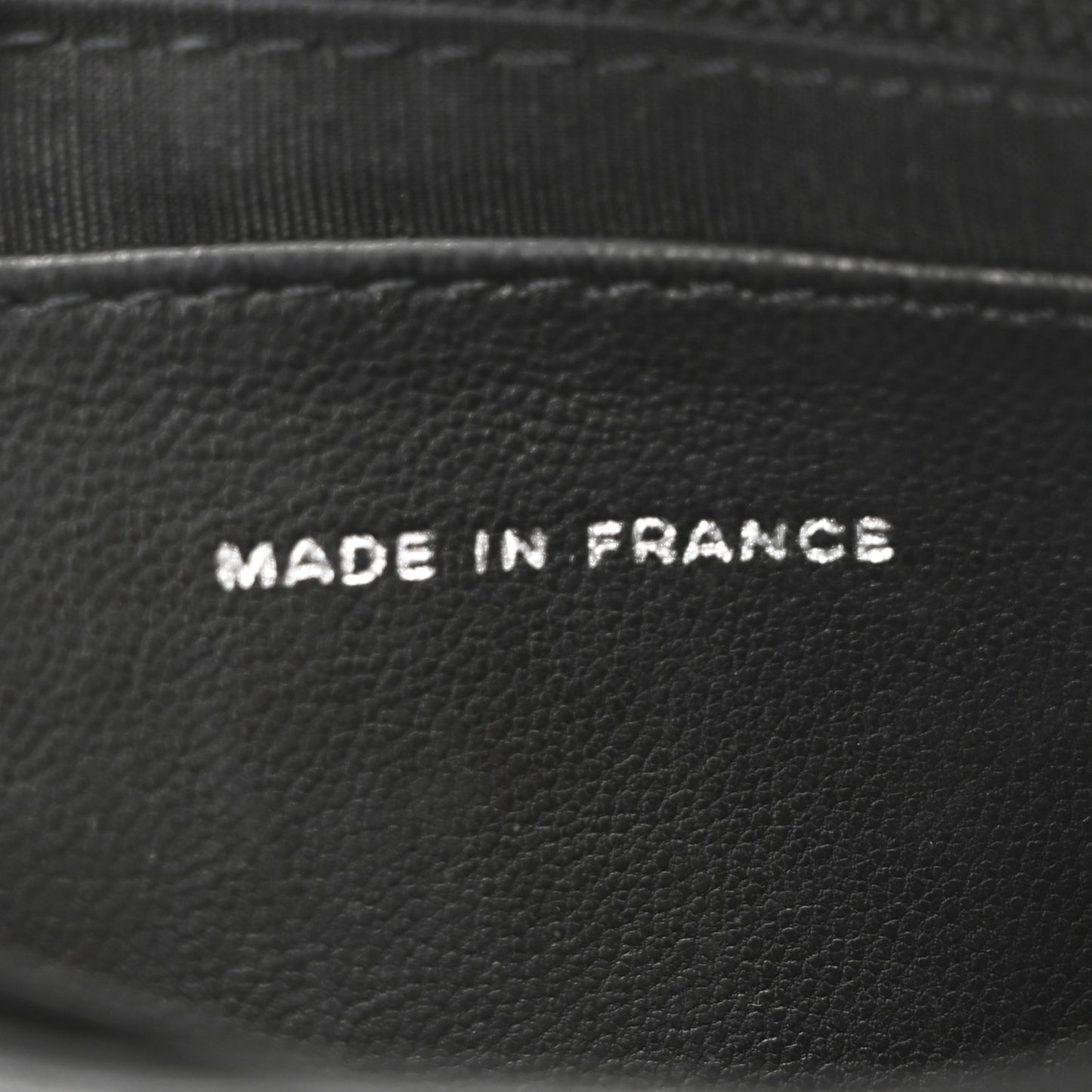 Lambskin Half Moon Wallet On Chain WOC Black