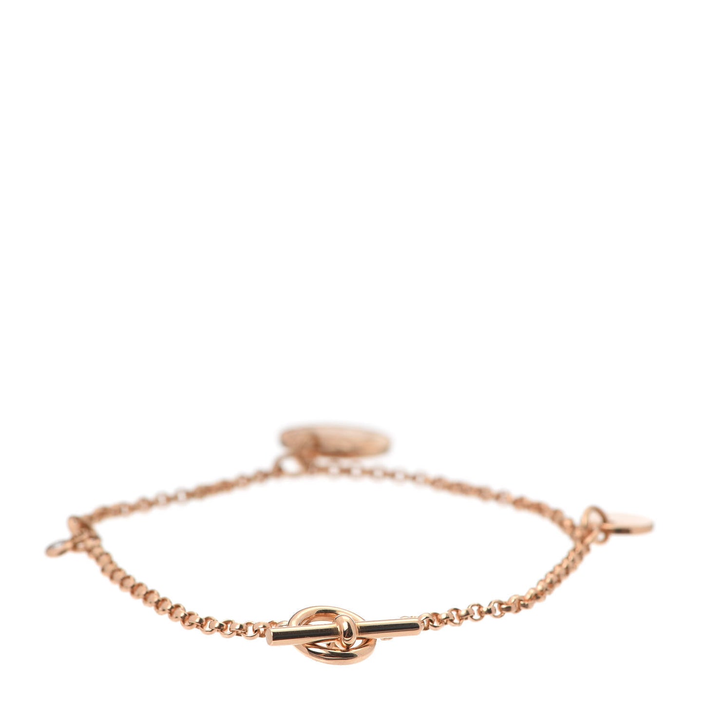 18K Rose Gold Diamond PM Ex-Libris Bracelet SH
