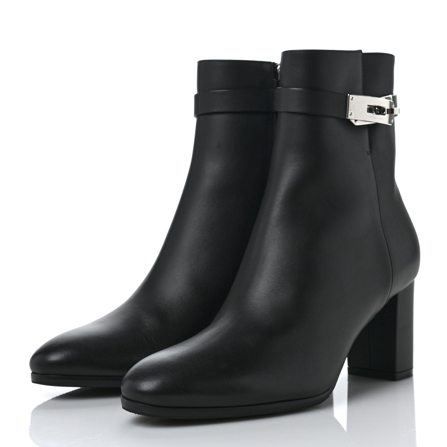 Calfskin Saint Germain Ankle Boots 37.5 Black