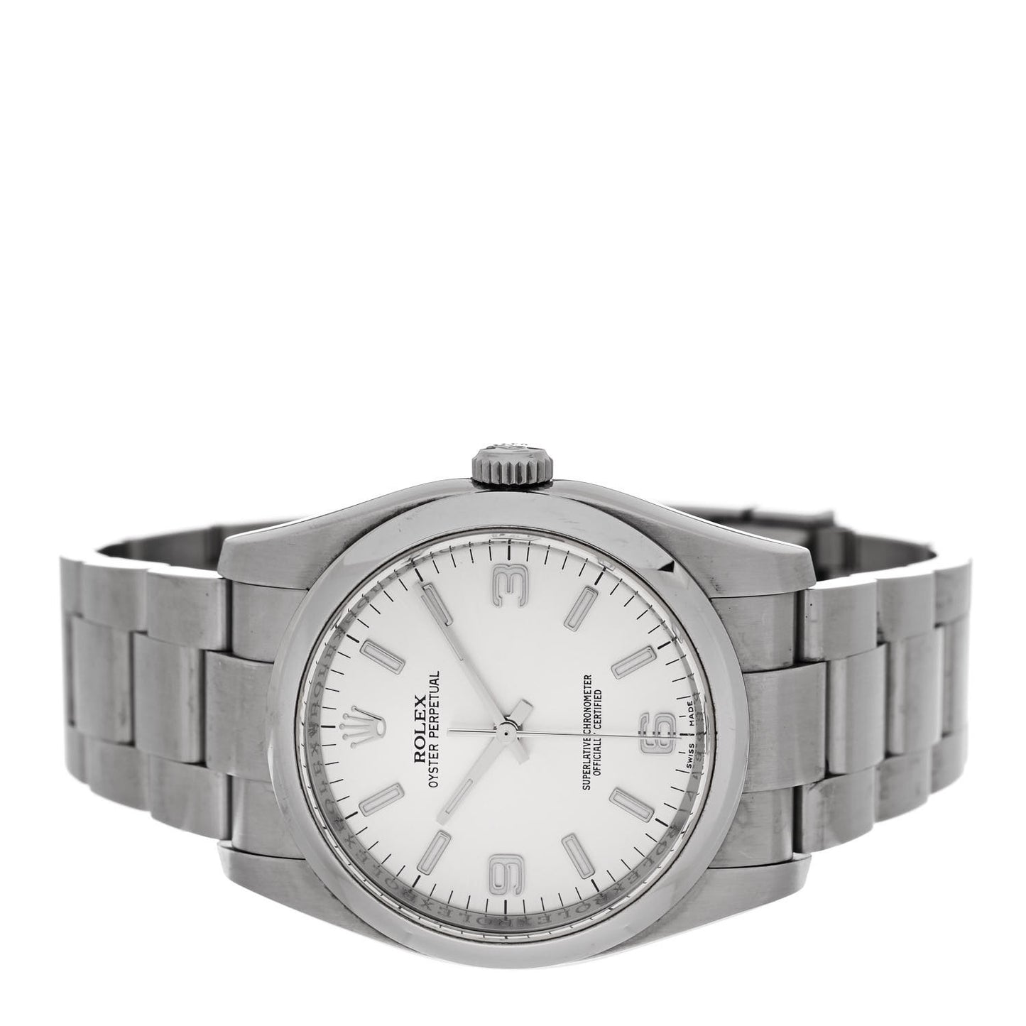 Stainless Steel 36mm Oyster Perpetual Watch Silver 116000