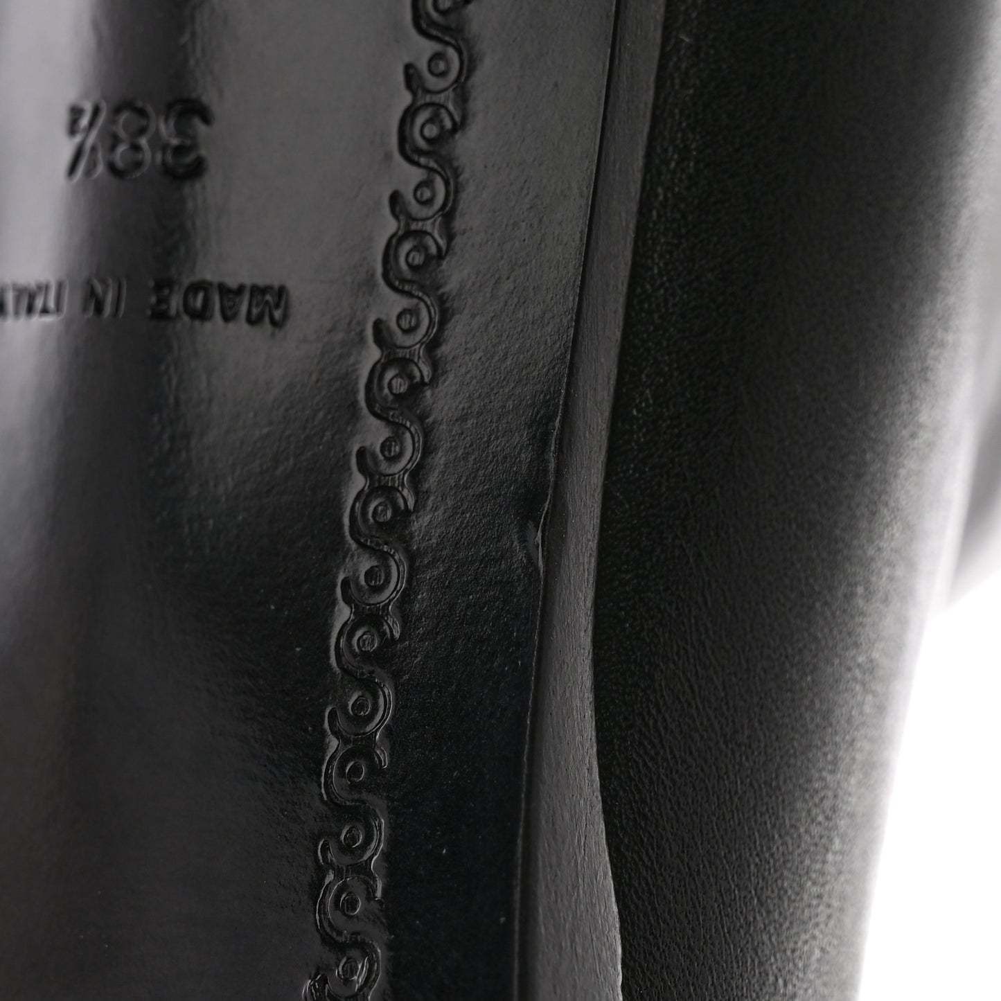 Calfskin CC Logo Mid Calf Boots Light Grey Black