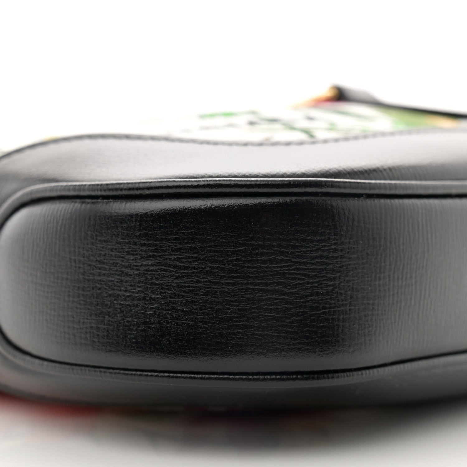 Gucci X BALENCIAGA Canvas Boarded Pluton Calfskin Flora Logo Print Small Jackie 1961 Hobo White Multicolor Black 9 of 11