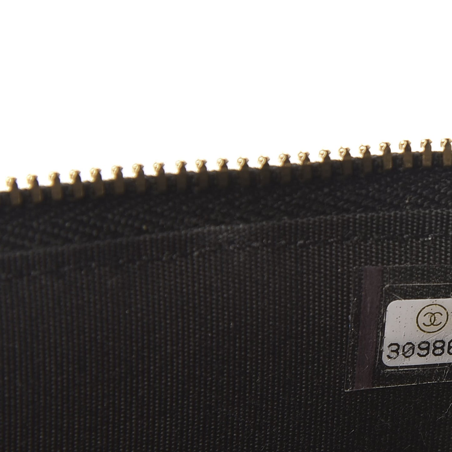 Raffia Jute Striped Small Vanity Case With Chain Black Beige