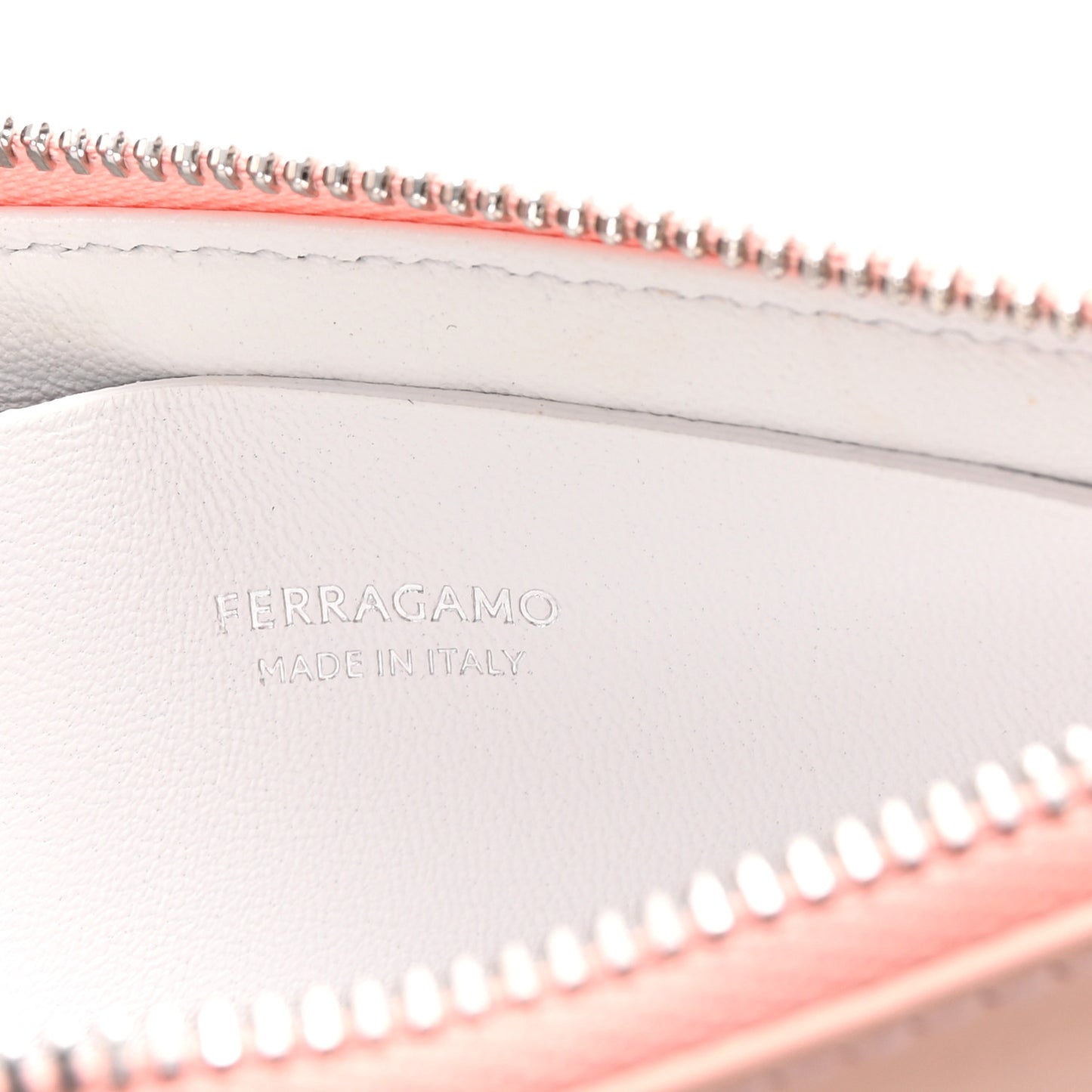 Calfskin Gancini Card Holder Pink