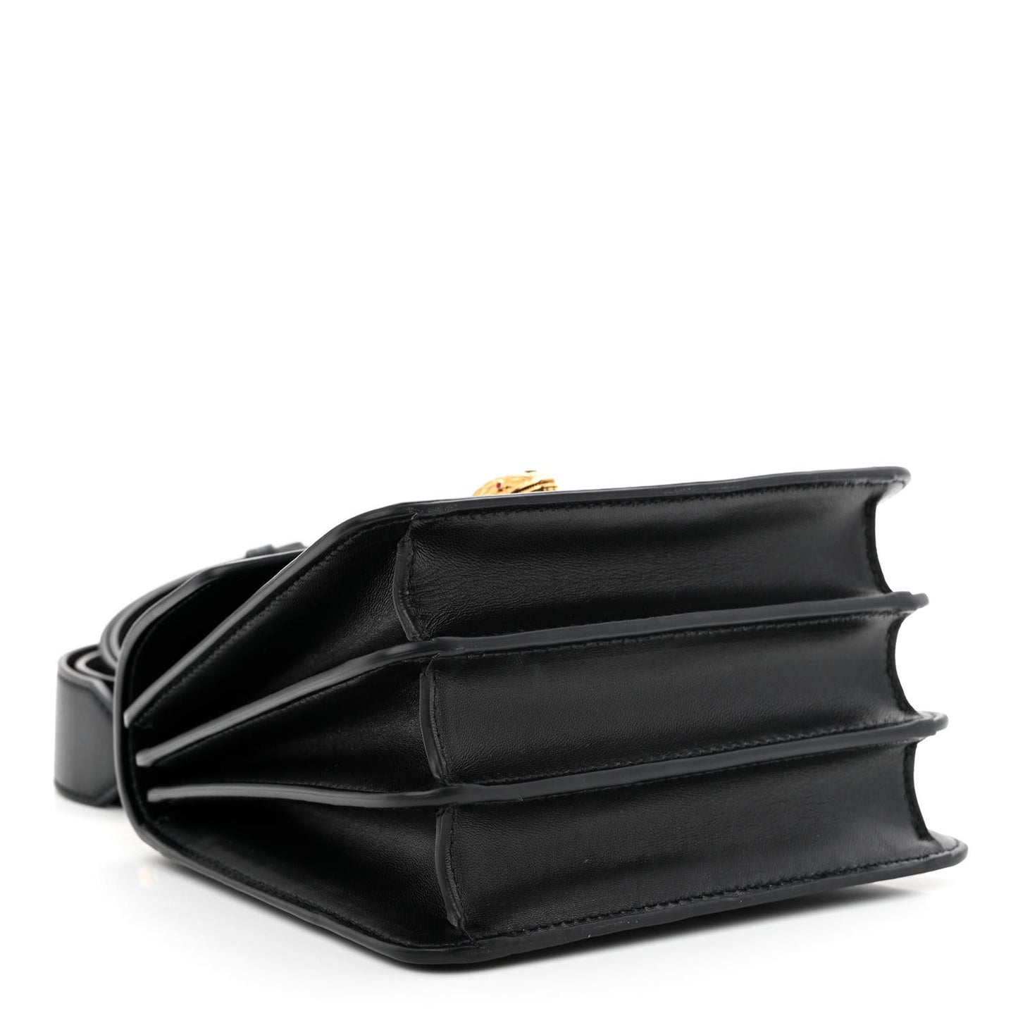 Nappa Serpenti Forever Small Maxi Chain Top Handle Bag Black