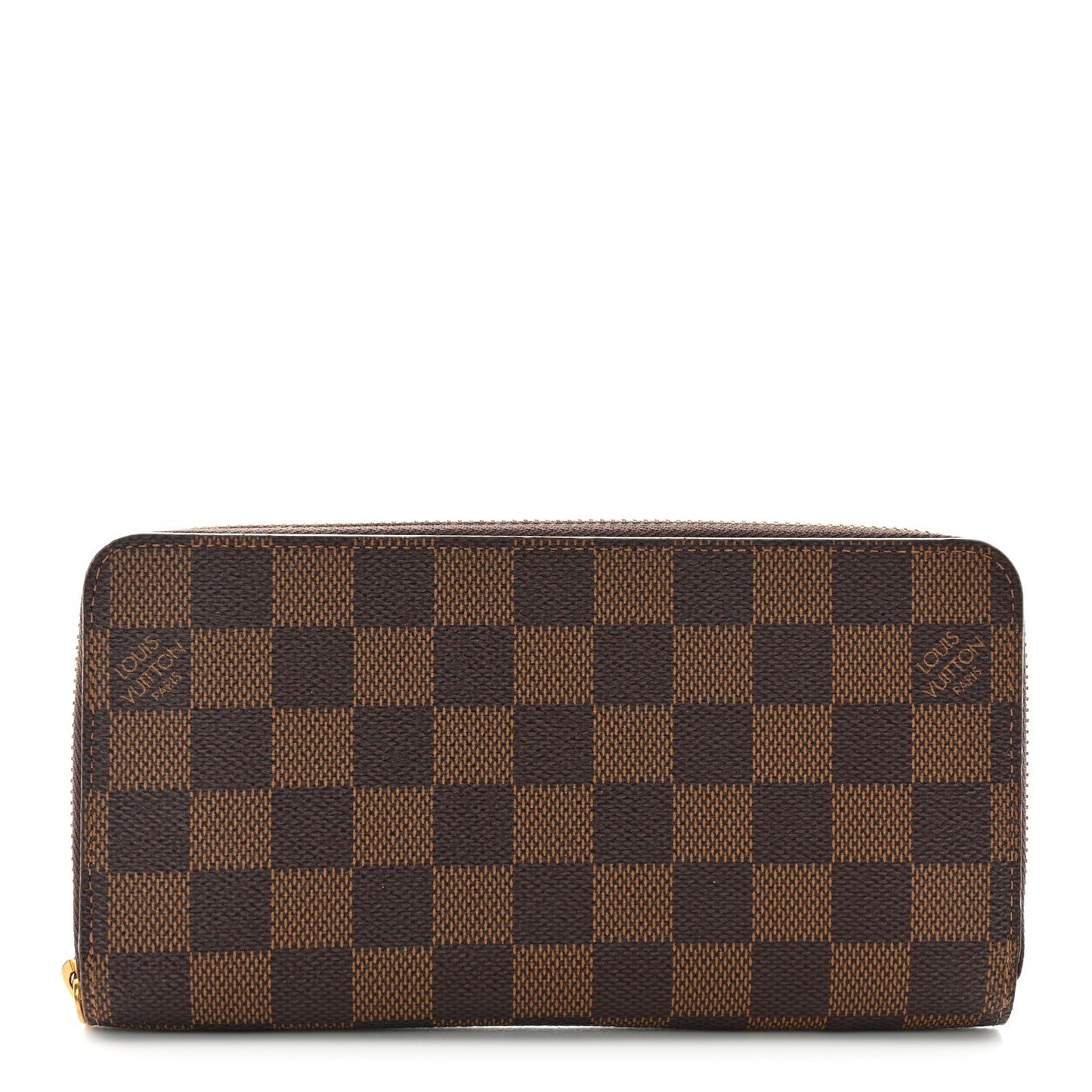 Damier Ebene Zippy Wallet Rose Ballerine
