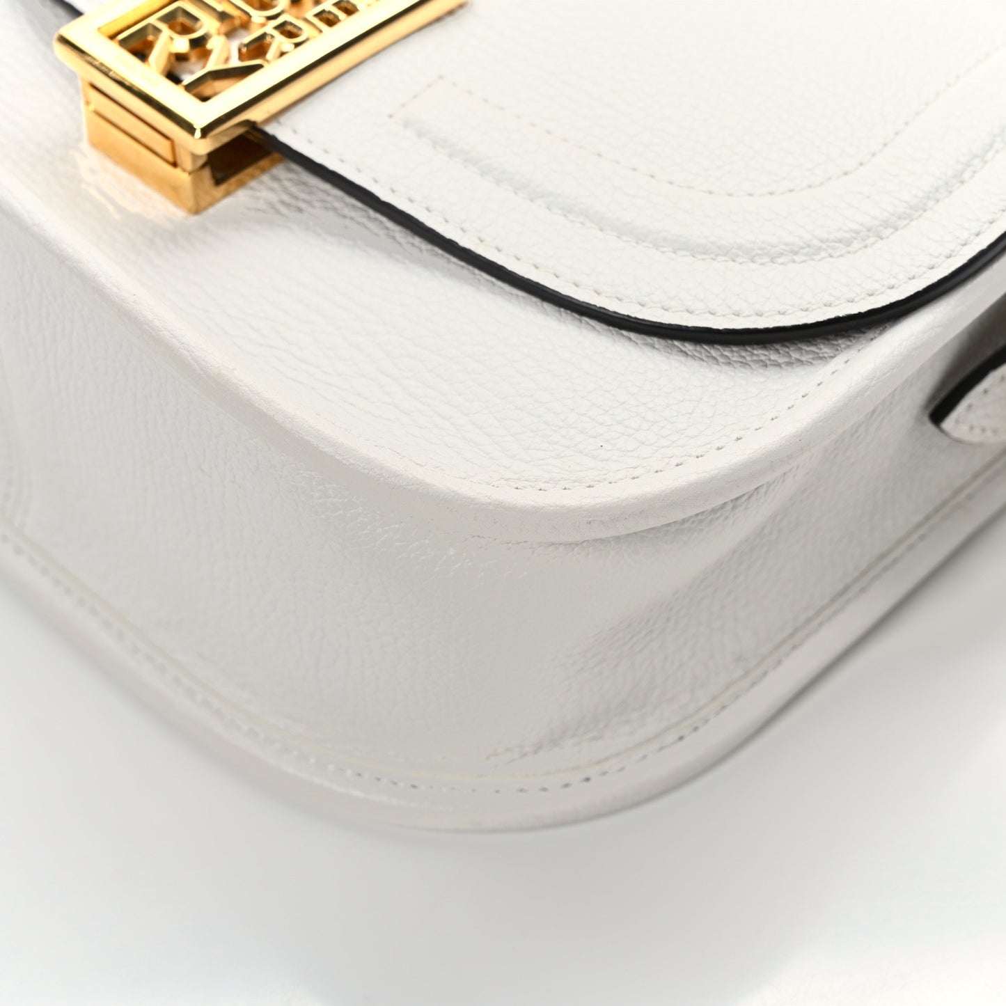 Small Classic Grain Small Sadie Satchel White
