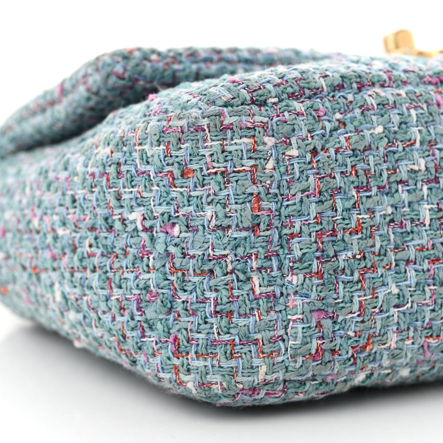 Tweed Quilted Medium Chanel 19 Flap Blue Multicolor