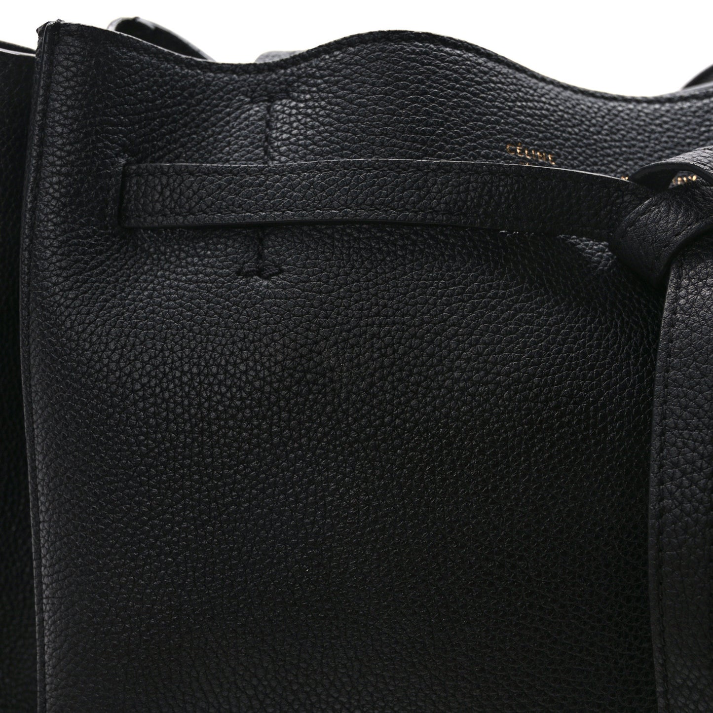 Soft Grained Calfskin Medium Belt Cabas Phantom Black
