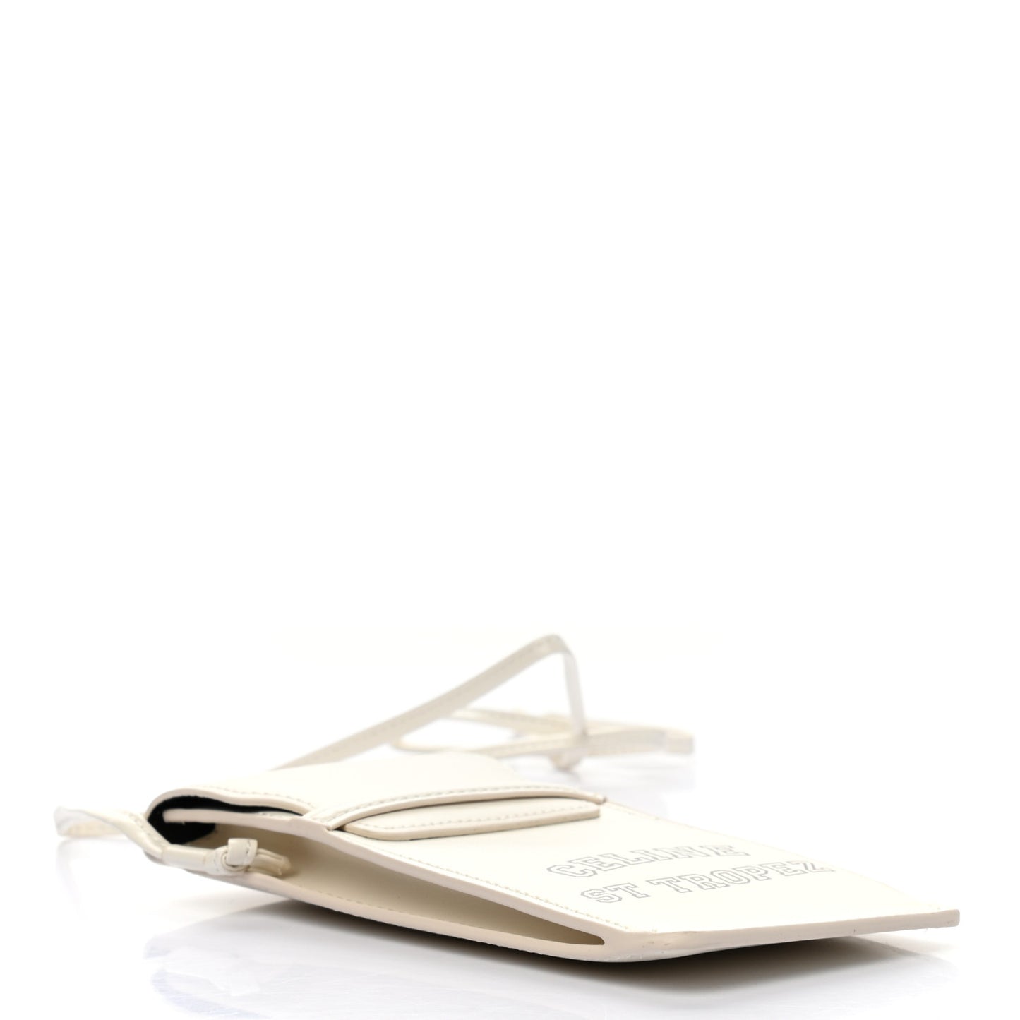 Calfskin St Tropez Sunglasses Pouch White