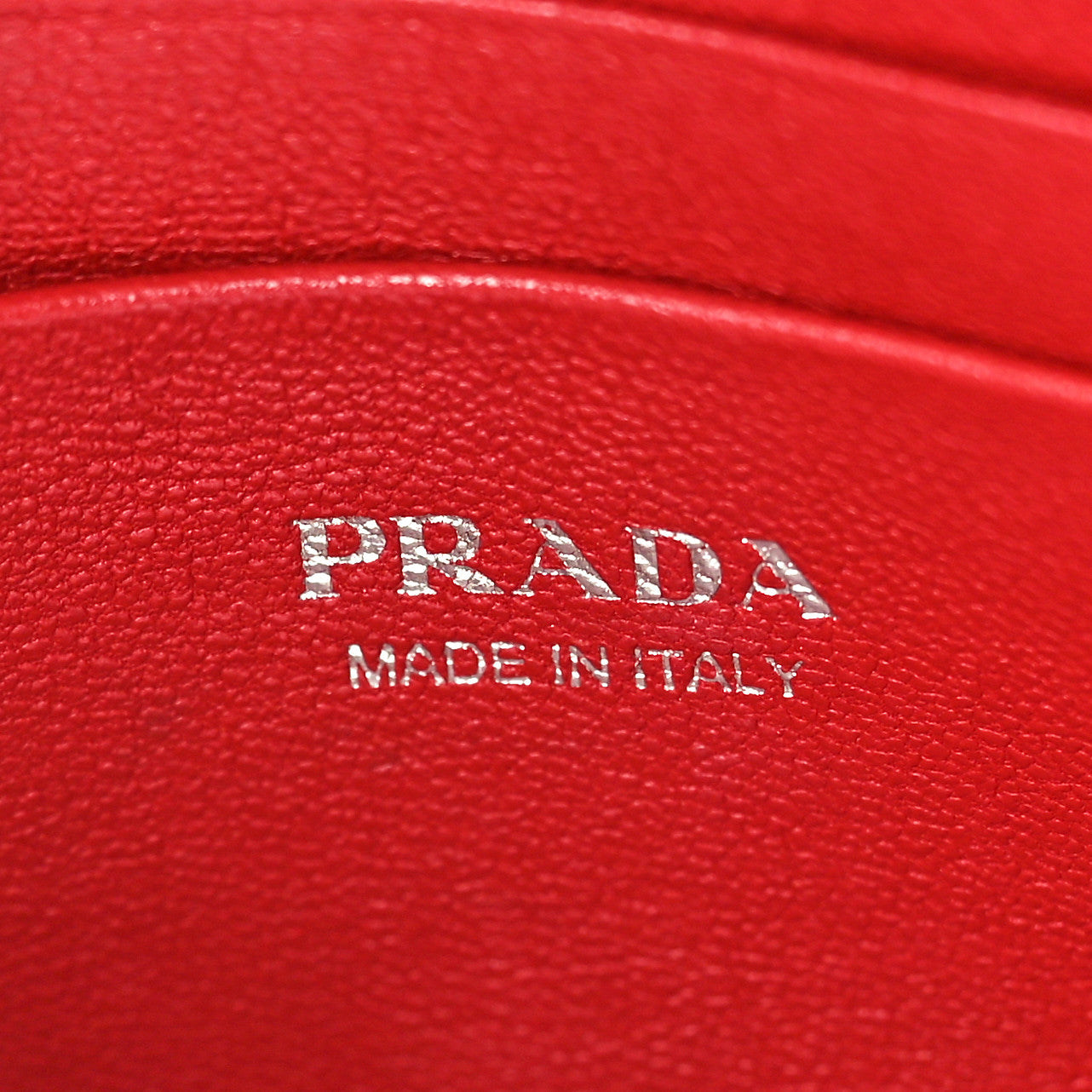 Prada Soft Calfskin Diagramme Double Zip Chain Crossbody Bag Rosso 6 of 9