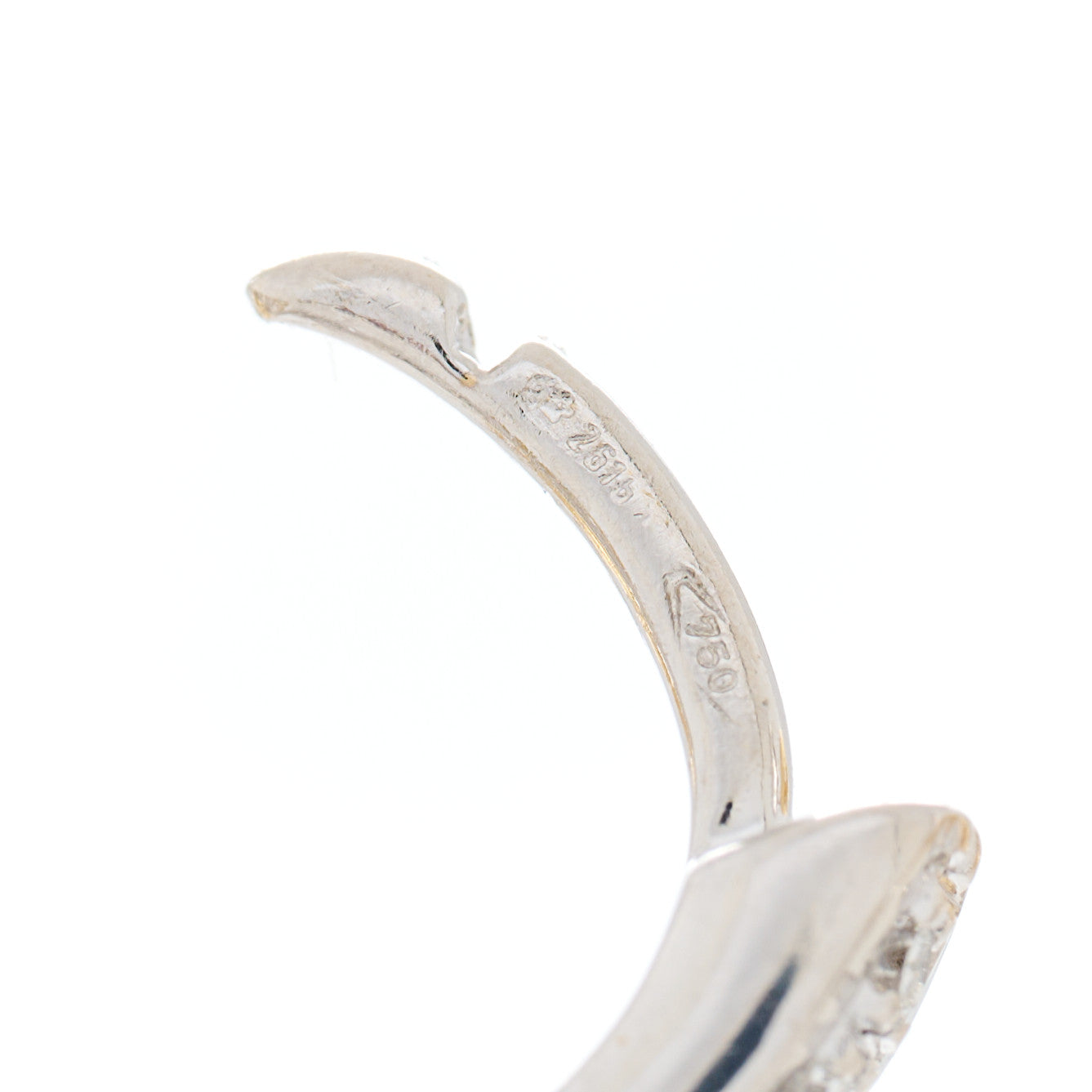 18K Yellow White Gold Diamond Siviglia Circle Link Drop Earrings