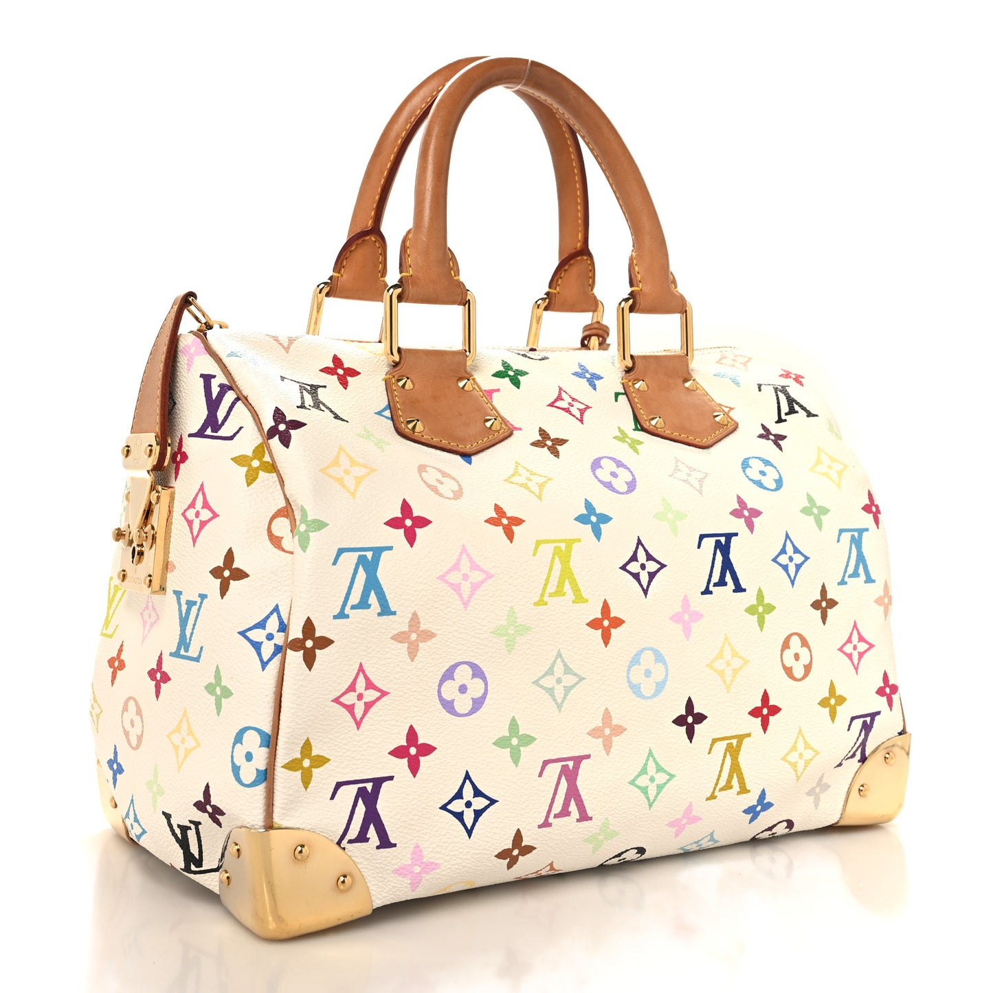 Monogram Multicolor Speedy 30 White