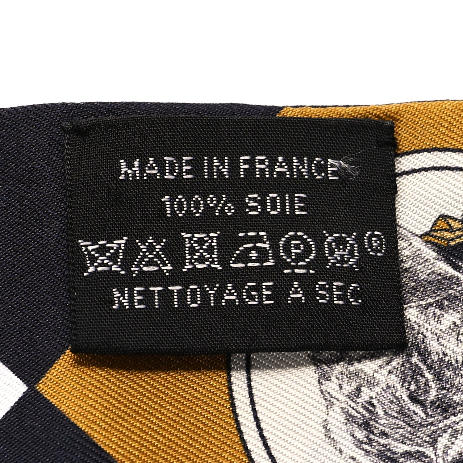 Hermes Silk Colliers et Chiens Twilly Black Gold White 3 of 4