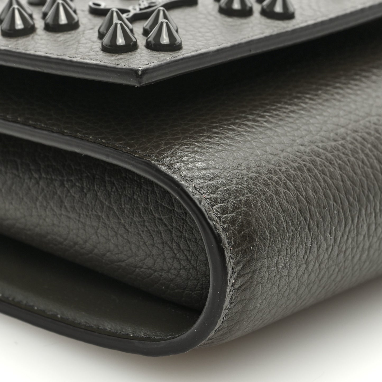 Calfskin Spikes Loubinthesky Paloma Wallet On Chain Rocket