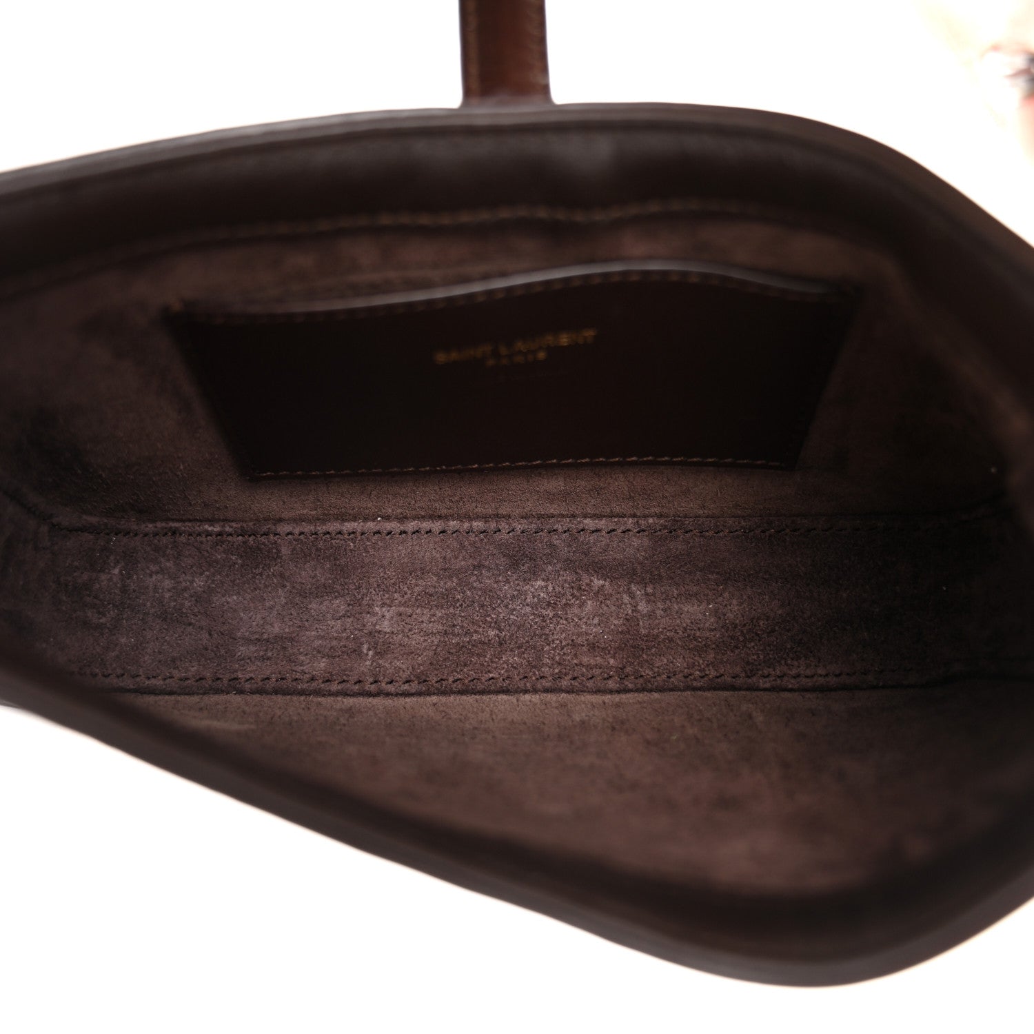Saint Laurent Patent Calfskin Le 5 A 7 Mini Hobo Spicy Chocolate 5 of 10
