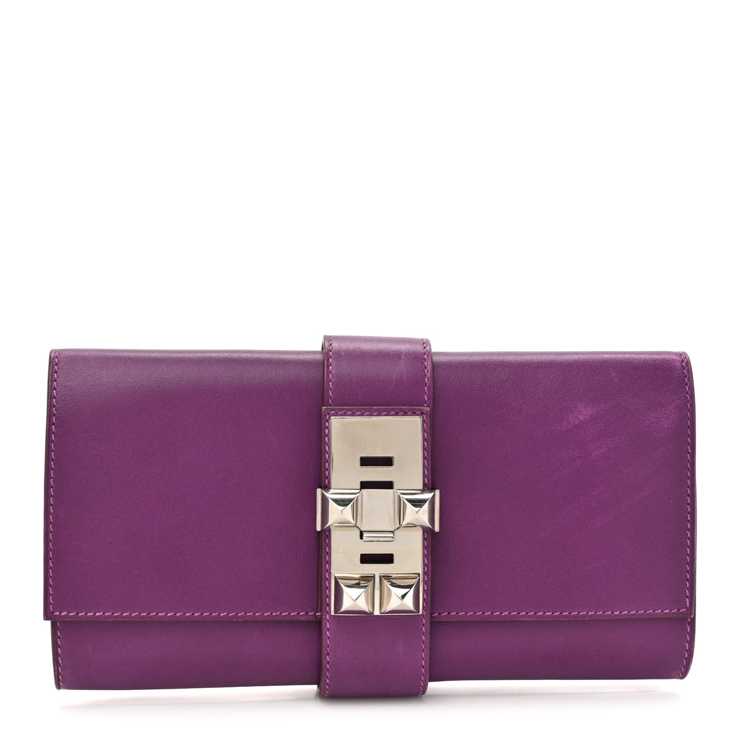 Tadelakt Medor 23 Clutch Violet